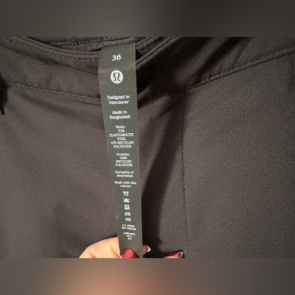 Lululemon men's ABC classic pants Black colour size 36 (M-L) - Picture 6 of 12